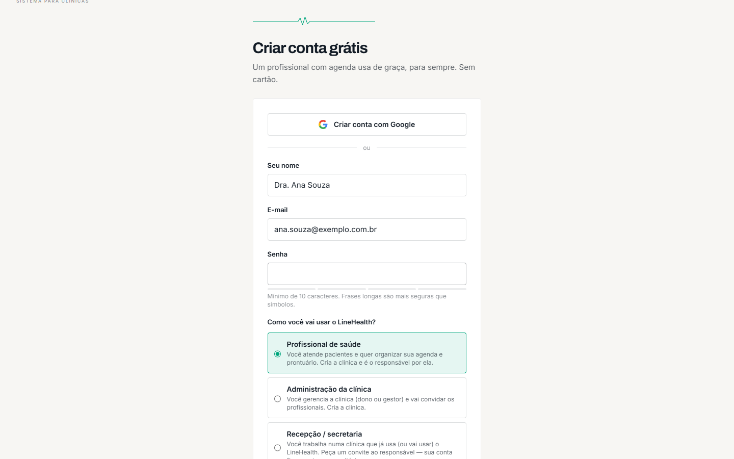 Use um e-mail que você acessa: é para ele que vai o link de confirmação.