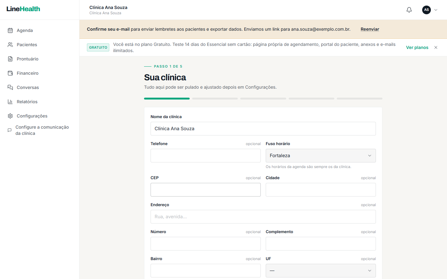 Conta criada! Abra o seu e-mail e clique no link de confirmação para liberar tudo.