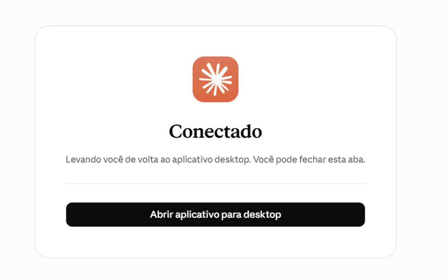 Pronto: o Claude está conectado ao LineHealth. Pode voltar para o aplicativo.